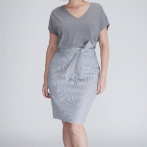 Lane Bryant Dresses & Skirts - Lane Bryant Womens Size 24 Skirt Stripe High Waist